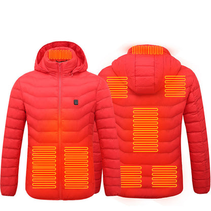 Heated USB Electric Jacket – Winter Thermal Cotton Coat for Men