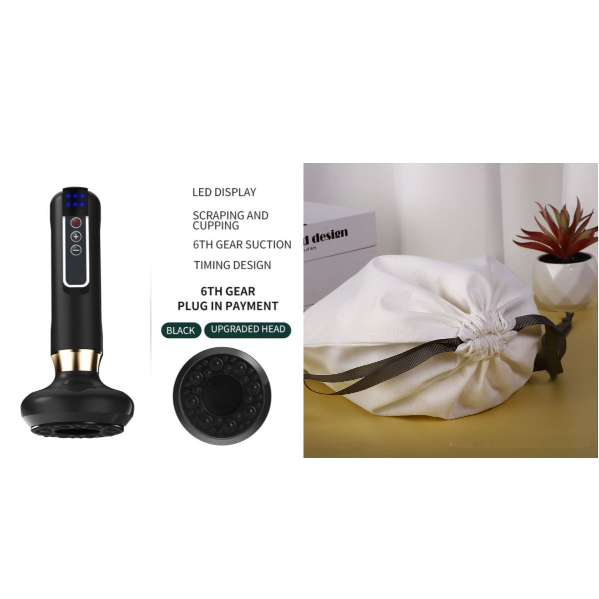 Fat Burning Vacuum Massager – Electric Cupping & Body Gua Sha To