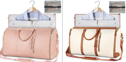 Women’s Large Travel Duffle Bag – Foldable Waterproof Tote & Suit Carrier