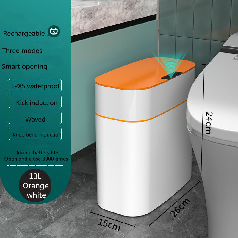 Smart Trash Can with Lid – Automatic Induction Dustbin for Bedroom, Kitchen & Car