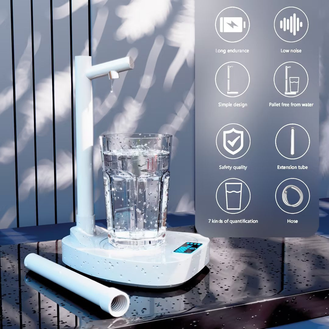Automatic Water Dispenser with Stand – Rechargeable Bottle Pump with Extension Tube