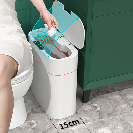 Smart Trash Can with Lid – Automatic Induction Dustbin for Bedroom, Kitchen & Car