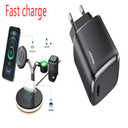 3-in-1 Magnetic Wireless Charger – 15W Fast Charging Station for Apple Devices