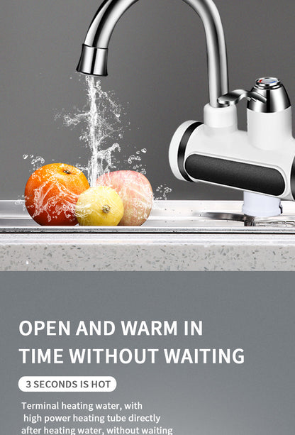 Kitchen Electric Water Tap Water Heater with Temperature Display