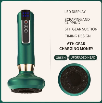 Fat Burning Vacuum Massager – Electric Cupping & Body Gua Sha To