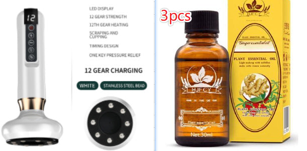 Fat Burning Vacuum Massager – Electric Cupping & Body Gua Sha To