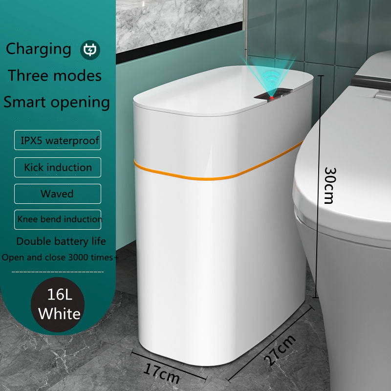 Smart Trash Can with Lid – Automatic Induction Dustbin for Bedroom, Kitchen & Car