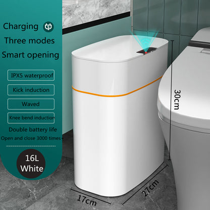 Smart Trash Can with Lid – Automatic Induction Dustbin for Bedroom, Kitchen & Car