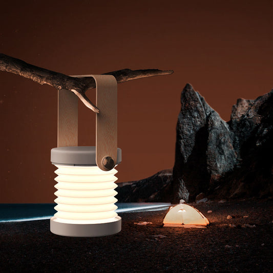 Foldable Touch Dimmable LED Night Light – Portable USB Rechargeable Lantern Lamp