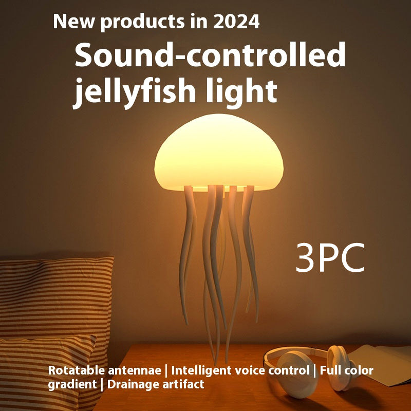 LED Jellyfish Mood Lamp – Smart Night Light & Table Decoration