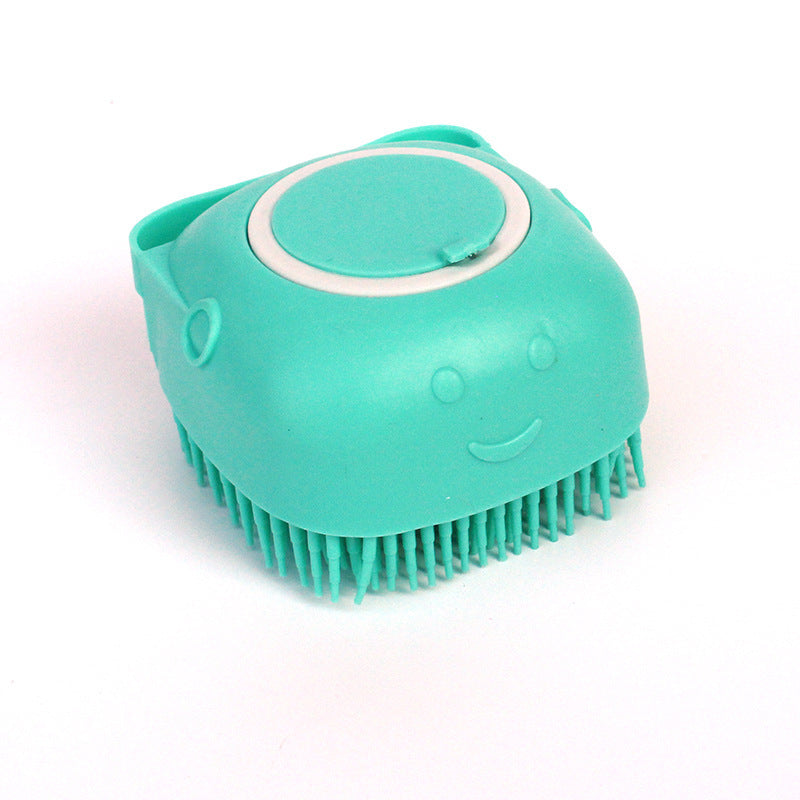 Silicone Pet Bath & Grooming Glove with Shampoo Dispenser