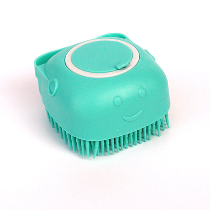 Silicone Pet Bath & Grooming Glove with Shampoo Dispenser
