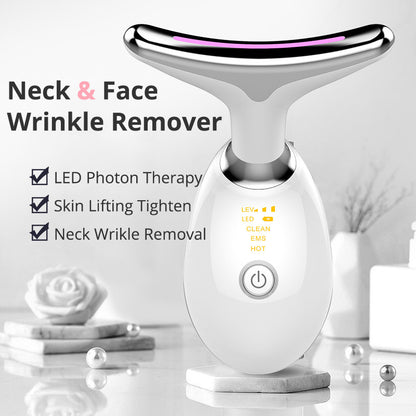 EMS Thermal Neck Lifting Massager – Electric Microcurrent Wrinkle Remover