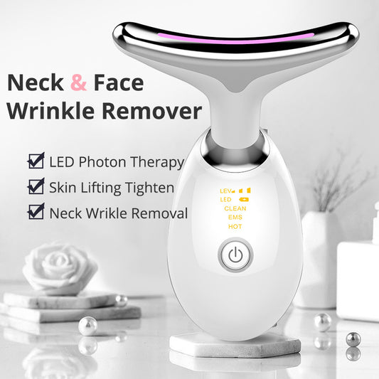 EMS Thermal Neck Lifting Massager – Electric Microcurrent Wrinkle Remover