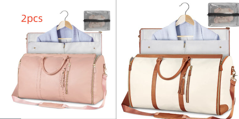 Women’s Large Travel Duffle Bag – Foldable Waterproof Tote & Suit Carrier