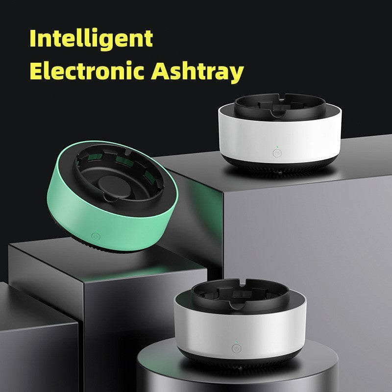 Smoke Removal Air Purification Ashtray – Automatic Anion Purifier for Home & Car