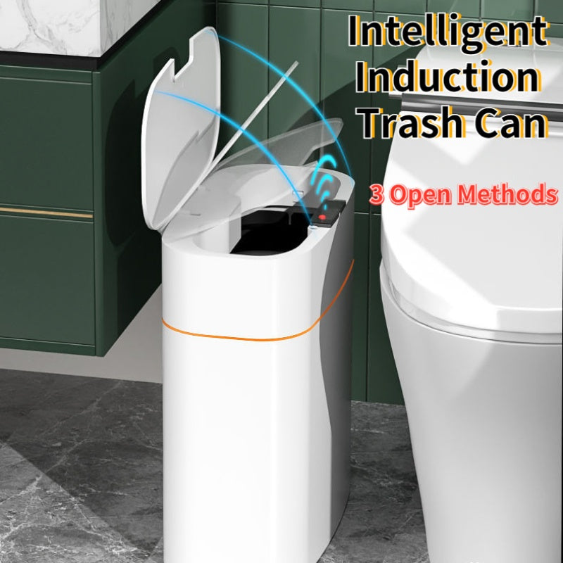 Smart Trash Can with Lid – Automatic Induction Dustbin for Bedroom, Kitchen & Car