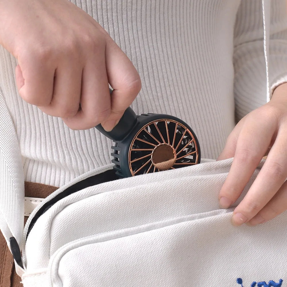 Mini USB Handheld Fan – Portable, Silent & Rechargeable