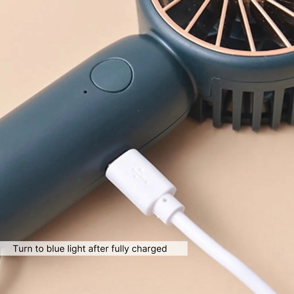 Mini USB Handheld Fan – Portable, Silent & Rechargeable
