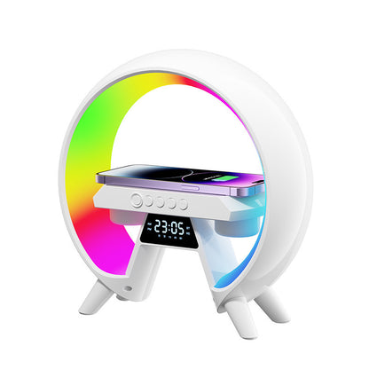 G6 Bluetooth Audio Speaker – Night Light, Clock & Wireless Charging