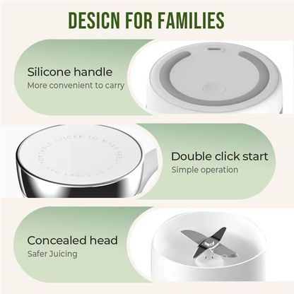 A69X Portable Rechargeable Juicer Cup with Travel Lid