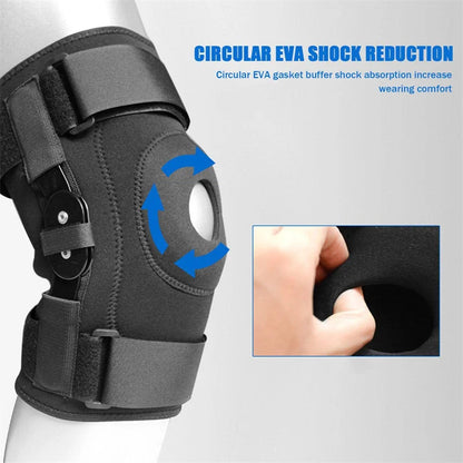“Hinged Knee Brace with Patella Stabilizers