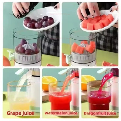7.4V Portable USB Electric Juicer – Fruit Blender & Citrus Squeezer
