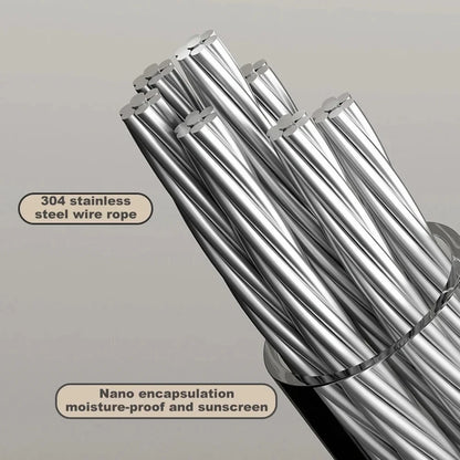 “Retractable Stainless Steel Clothesline – Pull-Out Space-Saving Clothes Drying Rack for Household Laundry”