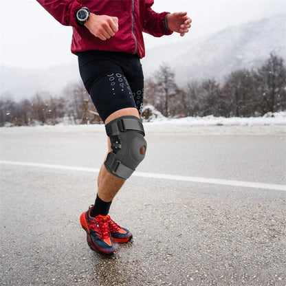 “Hinged Knee Brace with Patella Stabilizers