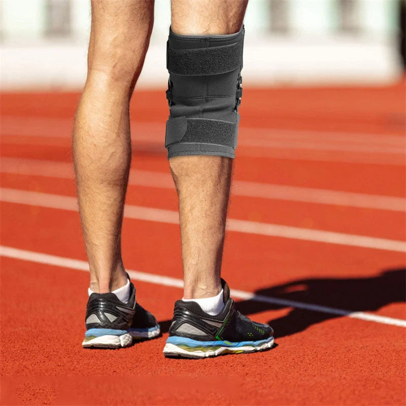 “Hinged Knee Brace with Patella Stabilizers