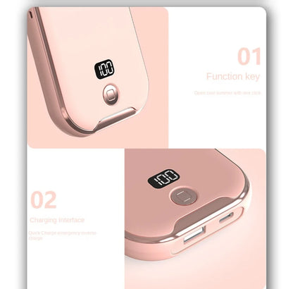 F30 PRO Handheld Portable Fan – USB Rechargeable with Adjustable Speeds