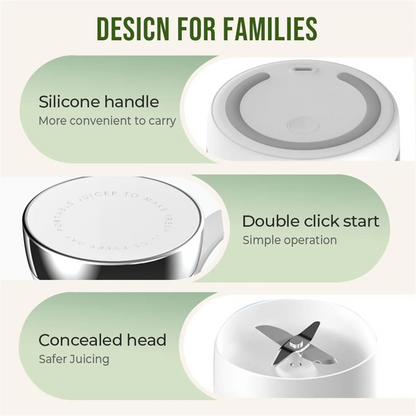 A69X Portable Rechargeable Juicer Cup with Travel Lid