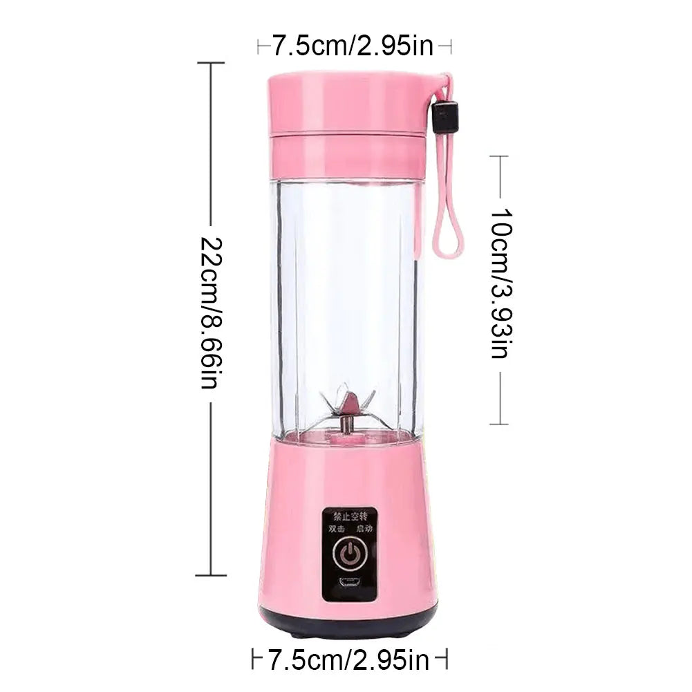 400ml Portable Electric Juicer Cup – USB Rechargeable Blender
