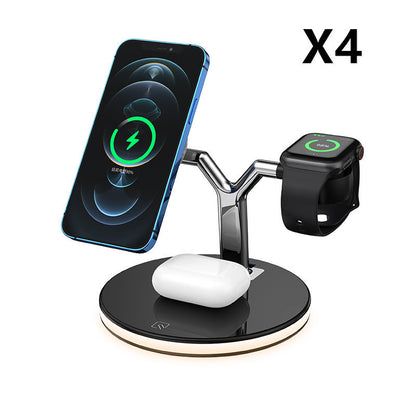 3-in-1 Magnetic Wireless Charger – 15W Fast Charging Station for Apple Devices