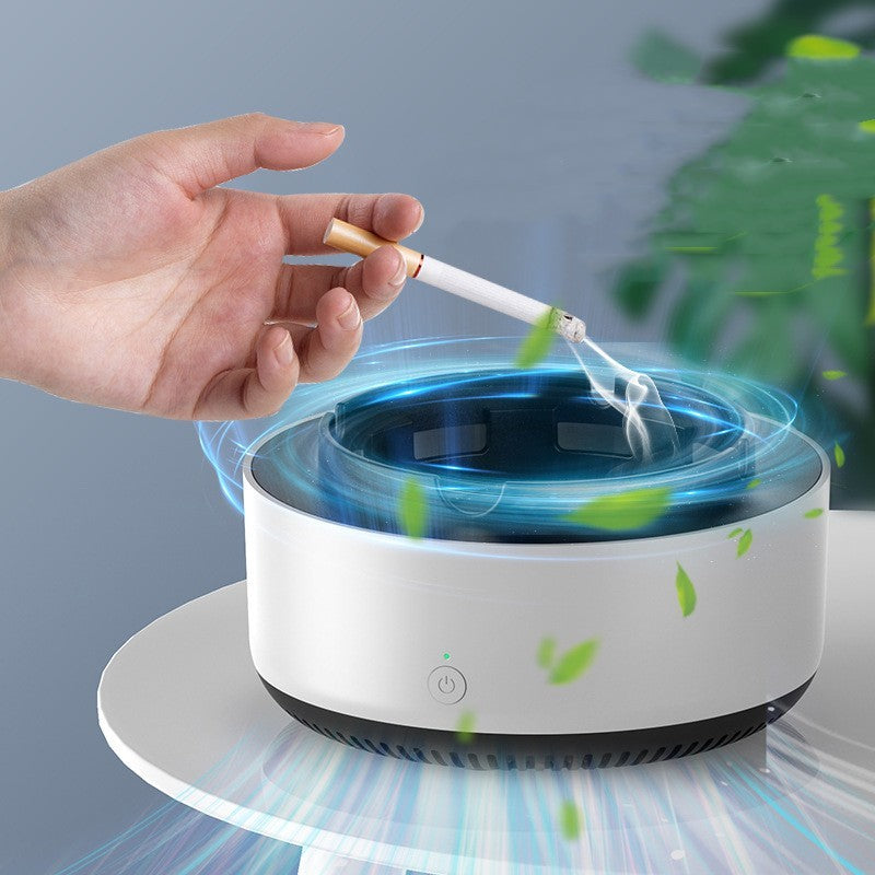 Smoke Removal Air Purification Ashtray – Automatic Anion Purifier for Home & Car