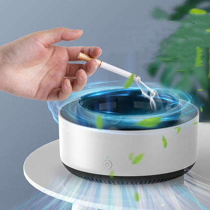 Smoke Removal Air Purification Ashtray – Automatic Anion Purifier for Home & Car