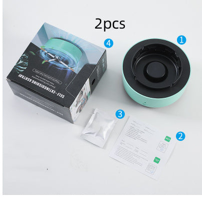 Smoke Removal Air Purification Ashtray – Automatic Anion Purifier for Home & Car