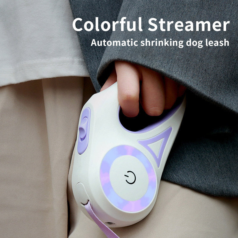 Retractable Dog Leash with Collar – Spotlight Automatic Pet Lead