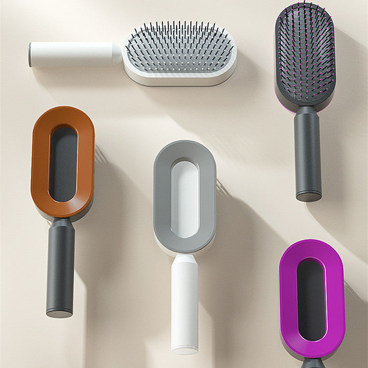 Self-Cleaning Hair Brush with Scalp Massage
