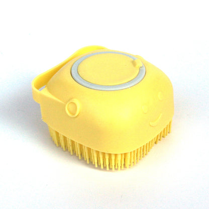 Silicone Pet Bath & Grooming Glove with Shampoo Dispenser