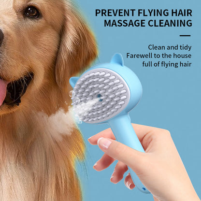 Multifunctional Pet Grooming Brush – Hair Cleaning & Mist Spray