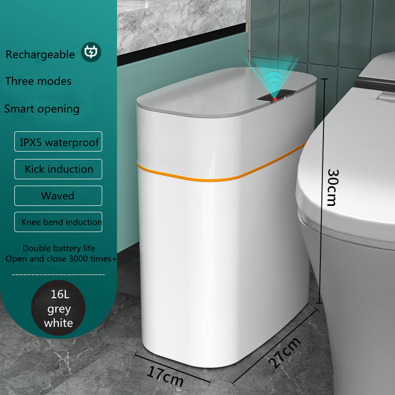 Smart Trash Can with Lid – Automatic Induction Dustbin for Bedroom, Kitchen & Car
