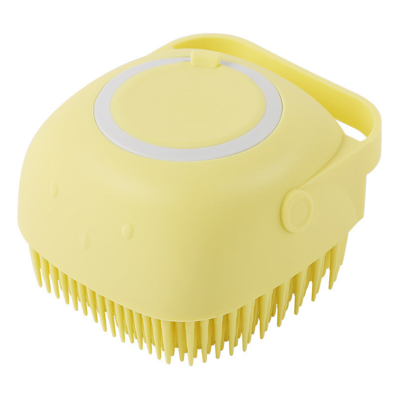 Silicone Pet Bath & Grooming Glove with Shampoo Dispenser