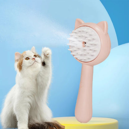 Multifunctional Pet Grooming Brush – Hair Cleaning & Mist Spray