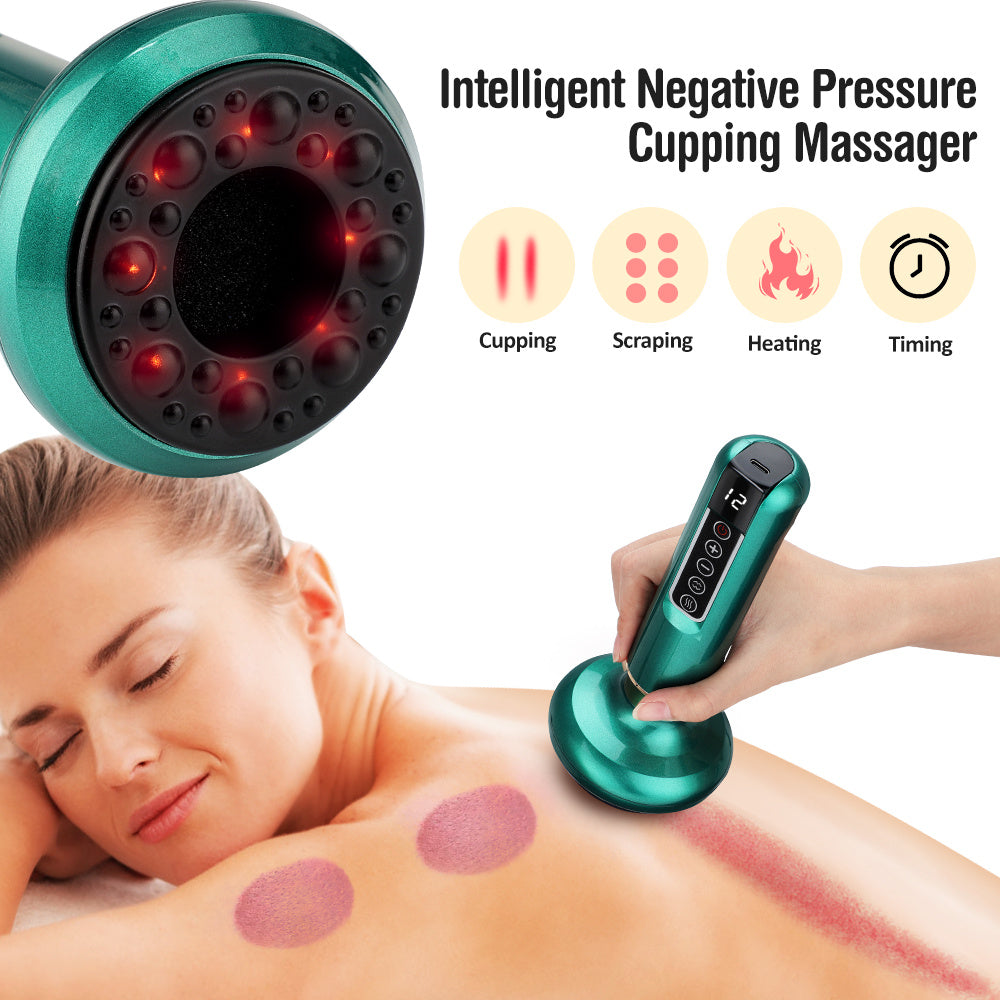 Fat Burning Vacuum Massager – Electric Cupping & Body Gua Sha To