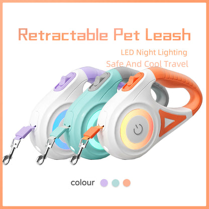 Retractable Dog Leash with Collar – Spotlight Automatic Pet Lead