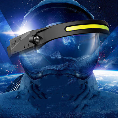 COB LED Induction Headlamp – USB Rechargeable Waterproof Camping & Hunting Light