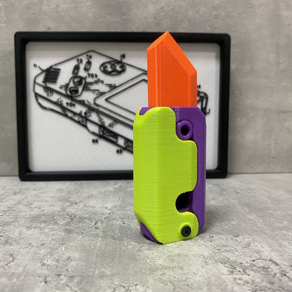 3D Printing Gravity Cube – Mini Jumping Radish Toy & Pendant for Kids