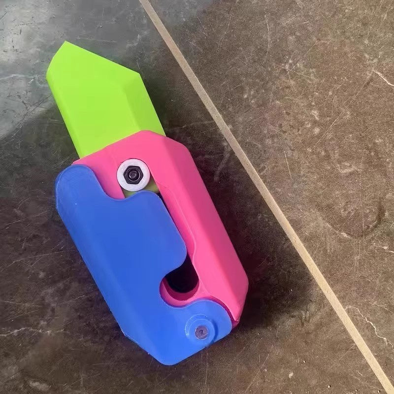 3D Printing Gravity Cube – Mini Jumping Radish Toy & Pendant for Kids