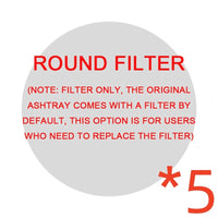 Round filter 5pcs